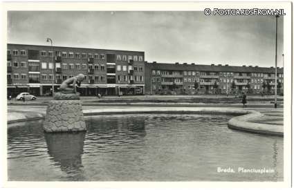 ansichtkaart: Breda, Planciusplein