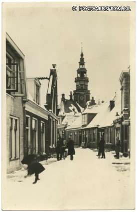 ansichtkaart: Bolsward, Kerkstraat