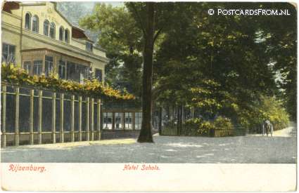 ansichtkaart: Rijsenburg, Hotel Schols