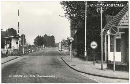 ansichtkaart: Millingen aan de Rijn, Grensovergang