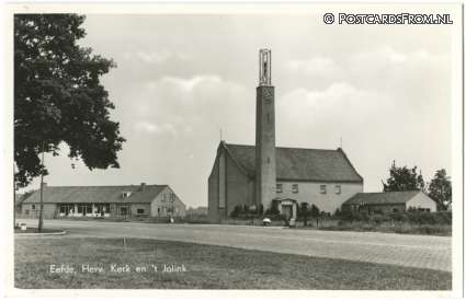 ansichtkaart: Eefde, Herv. Kerk en 't Jolink