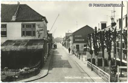 Wemeldinge, Wilhelminastraat ansichtkaart: Wemeldinge, Wilhelminastraat