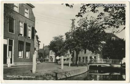 ansichtkaart: Maasland, Heerenstraat