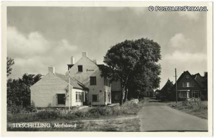 Terschelling Midsland, -- ansichtkaart: Terschelling Midsland, --