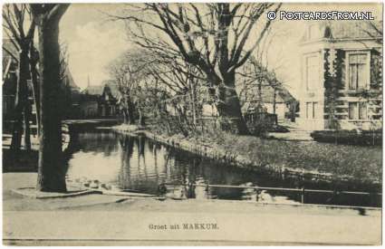 ansichtkaart: Makkum FR, Groet uit