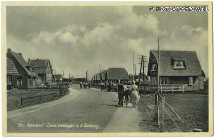 Nes Ameland, Zomerwoningen a.d. Badweg ansichtkaart: Nes Ameland, Zomerwoningen a.d. Badweg