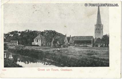 Tzum, Oostkant ansichtkaart: Tzum, Oostkant