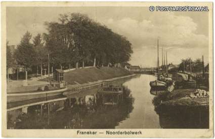 ansichtkaart: Franeker, Noorderbolwerk
