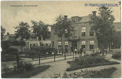 ansichtkaart: Ternaard, Plantsoen