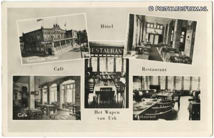 ansichtkaart: Urk, Hotel Cafe Restaurant 'Het Wapen van Urk'