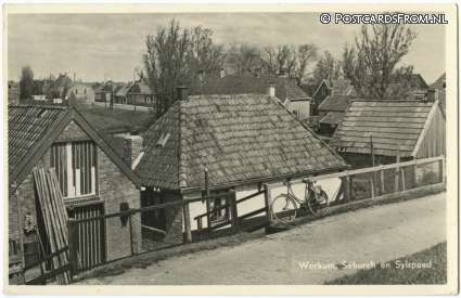 Workum, Seburch enb Sylspaed ansichtkaart: Workum, Seburch enb Sylspaed