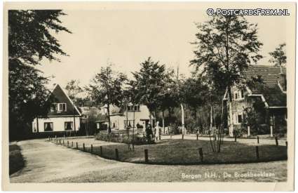 ansichtkaart: Bergen NH, De Broekbeeklaan
