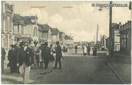 ansichtkaart: Zandvoort, Zeestraat