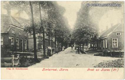 Haren GN, Kerkstraat ansichtkaart: Haren GN, Kerkstraat