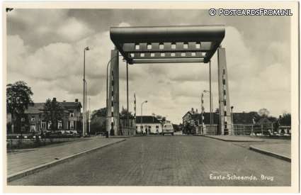 ansichtkaart: Eexta, Brug
