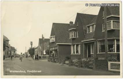 ansichtkaart: Woldendorp, Hoofdstraat