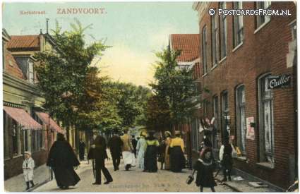 ansichtkaart: Zandvoort, Kerkstraat