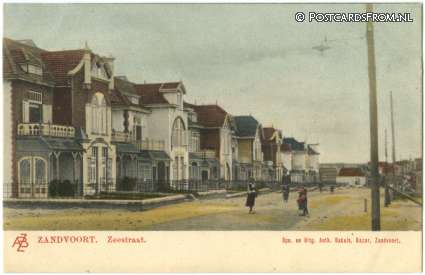 ansichtkaart: Zandvoort, Zeestraat