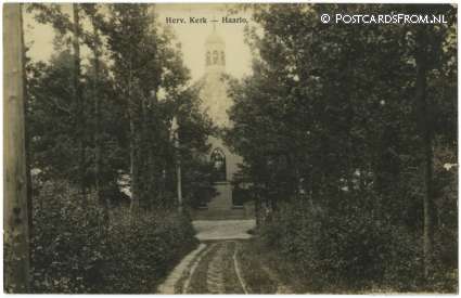ansichtkaart: Haarlo, Herv. Kerk