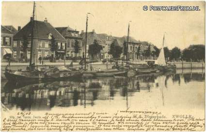 ansichtkaart: Zwolle, Diezerkade