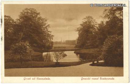 ansichtkaart: Heemstede, Gezicht vanaf Boekenrode