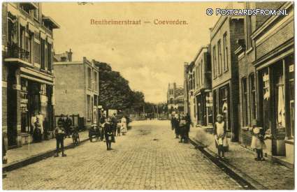 ansichtkaart: Coevorden, Bentheimerstraat