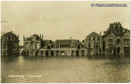 ansichtkaart: Middelburg, Tramsingel