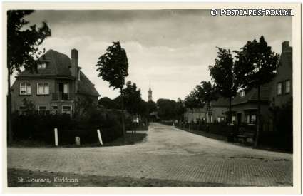 Sint Laurens, Kerklaan ansichtkaart: Sint Laurens, Kerklaan
