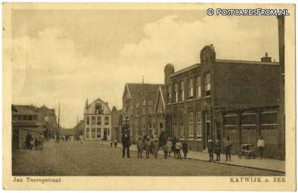 Katwijk aan Zee, Jan Tooropstraat ansichtkaart: Katwijk aan Zee, Jan Tooropstraat