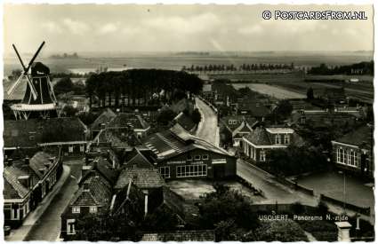 Usquert, Panorama N.-zijde ansichtkaart: Usquert, Panorama N.-zijde