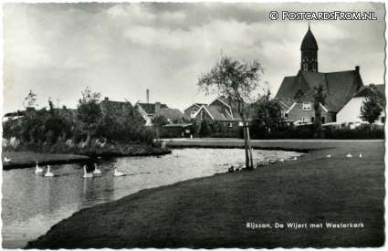 ansichtkaart: Rijssen, De Wijert met Westerkerk