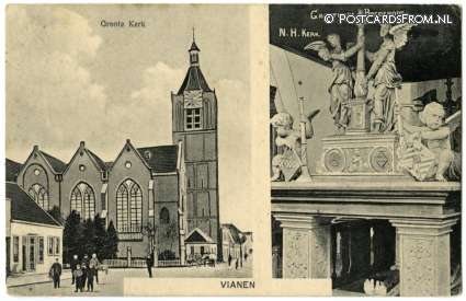 Vianen UT, Groote Kerk ansichtkaart: Vianen UT, Groote Kerk