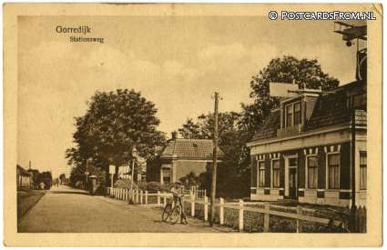 ansichtkaart: Gorredijk, Stationsweg
