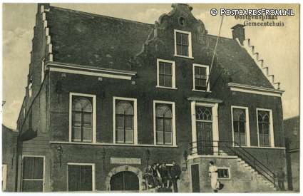 Ooltgensplaat, Gemeentehuis ansichtkaart: Ooltgensplaat, Gemeentehuis