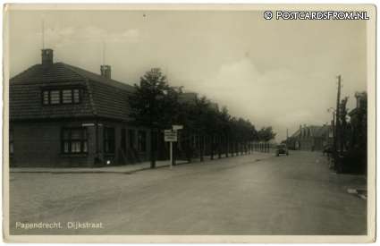 Papendrecht, Dijkstraat ansichtkaart: Papendrecht, Dijkstraat