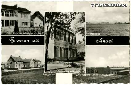 ansichtkaart: Andel, Groeten uit