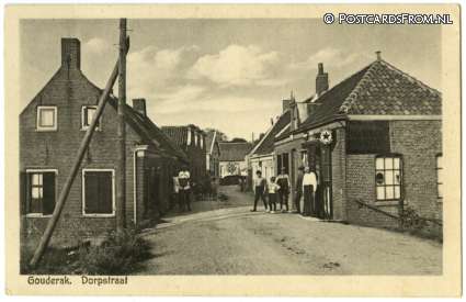 ansichtkaart: Gouderak, Dorpstraat