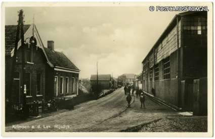 Krimpen aan de Lek, Rijsdijk ansichtkaart: Krimpen aan de Lek, Rijsdijk
