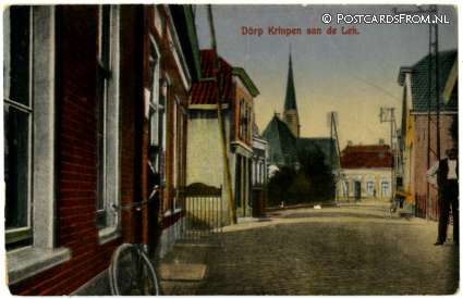 ansichtkaart: Krimpen aan de Lek, Dorp
