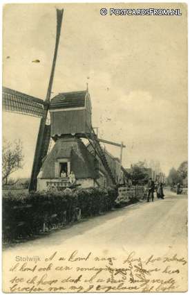 ansichtkaart: Stolwijk, Molen