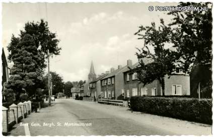 Beek Montferland, Gem. Bergh. St. Martinusstraat ansichtkaart: Beek Montferland, Gem. Bergh. St. Martinusstraat