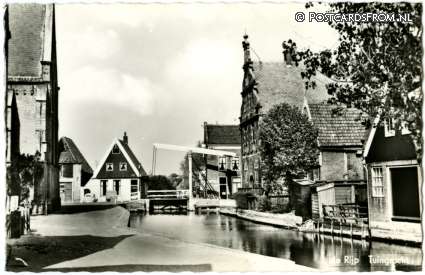 ansichtkaart: De Rijp, Tuingracht