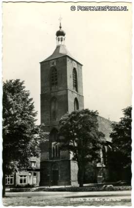 Ruinen, N.H. Kerk met toren ansichtkaart: Ruinen, N.H. Kerk met toren