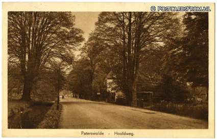 Paterswolde, Hoofdweg ansichtkaart: Paterswolde, Hoofdweg