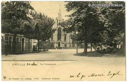 ansichtkaart: Zwolle, Ter Pelkwijkpark