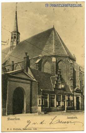 ansichtkaart: Haarlem, Janskerk