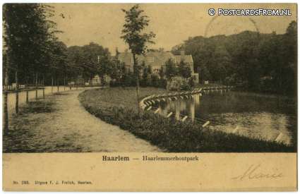 ansichtkaart: Haarlem, Haarlemmerhoutpark