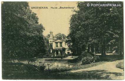 ansichtkaart: Groenekan, Huize 'Beukenburg'