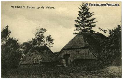 Nieuw-Milligen, Hutten op de Veluwe ansichtkaart: Nieuw-Milligen, Hutten op de Veluwe