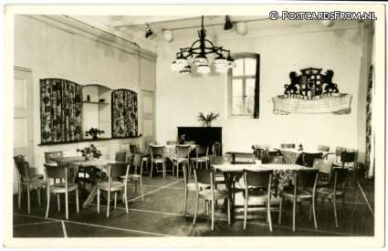 ansichtkaart: Oegstgeest, Vormingscentrum 'Oud Poelgeest'. Zaal 'Klein Arenstein'